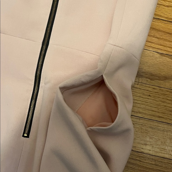 Elegant Peach Sleeveless Dress - Picture 6 of 6